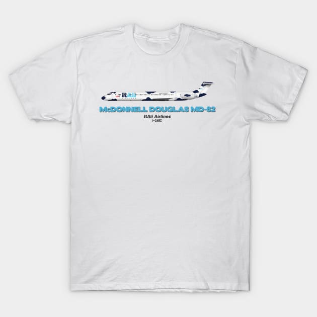 McDonnell Douglas MD-82 - ItAli Airlines T-Shirt by TheArtofFlying